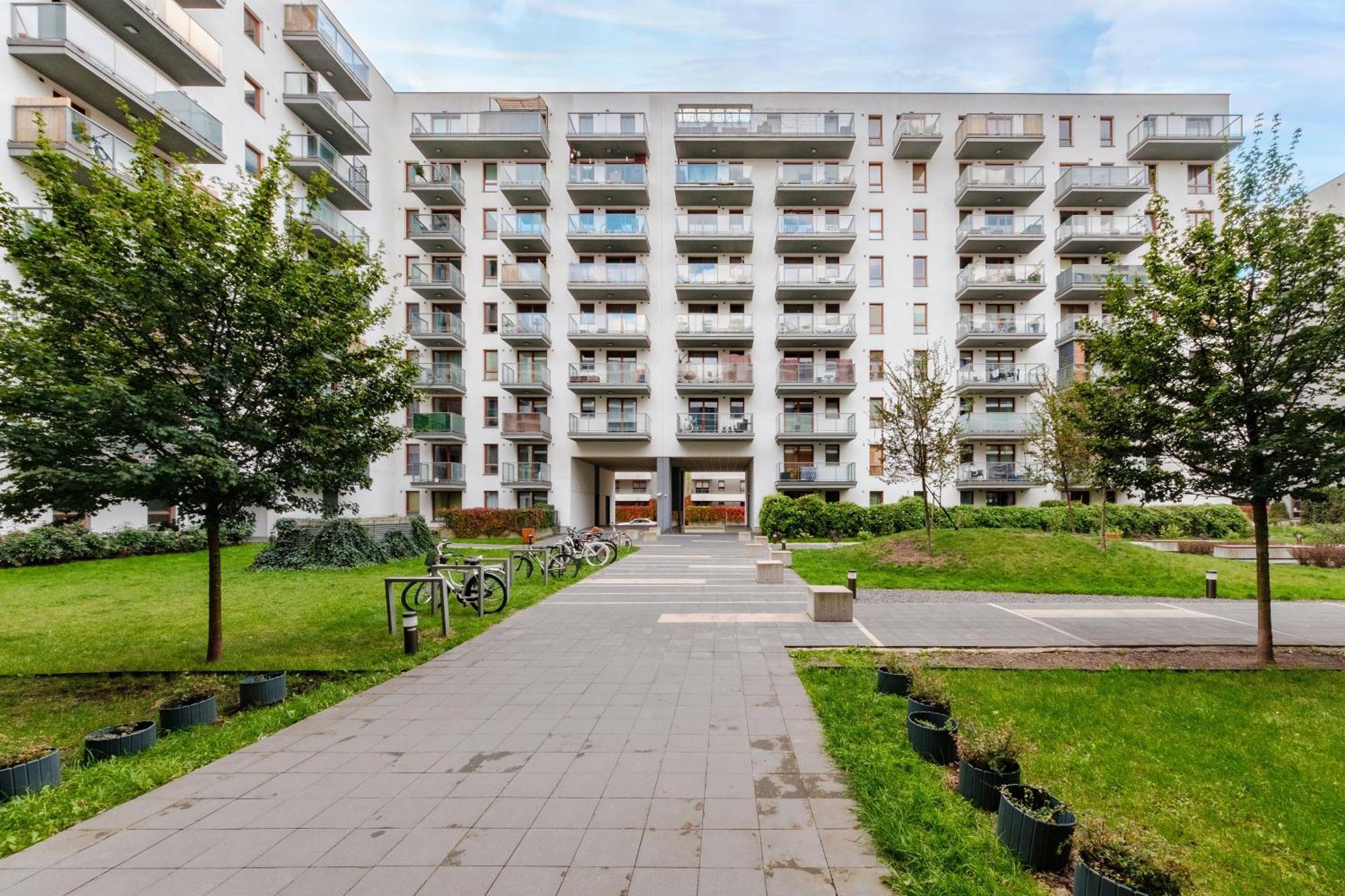 Studio Wola Apartament Kasprzaka - Wifi + Smart Tv Warszawa Exteriör bild
