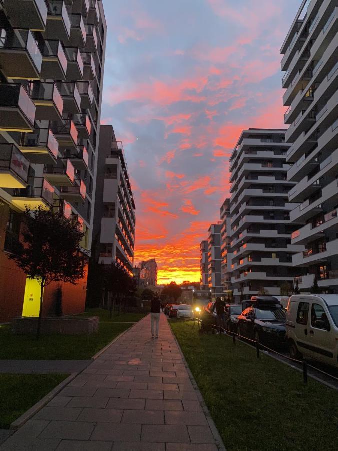 Studio Wola Apartament Kasprzaka - Wifi + Smart Tv Warszawa Exteriör bild